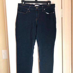 Dark Blue Straight Leg Jeans